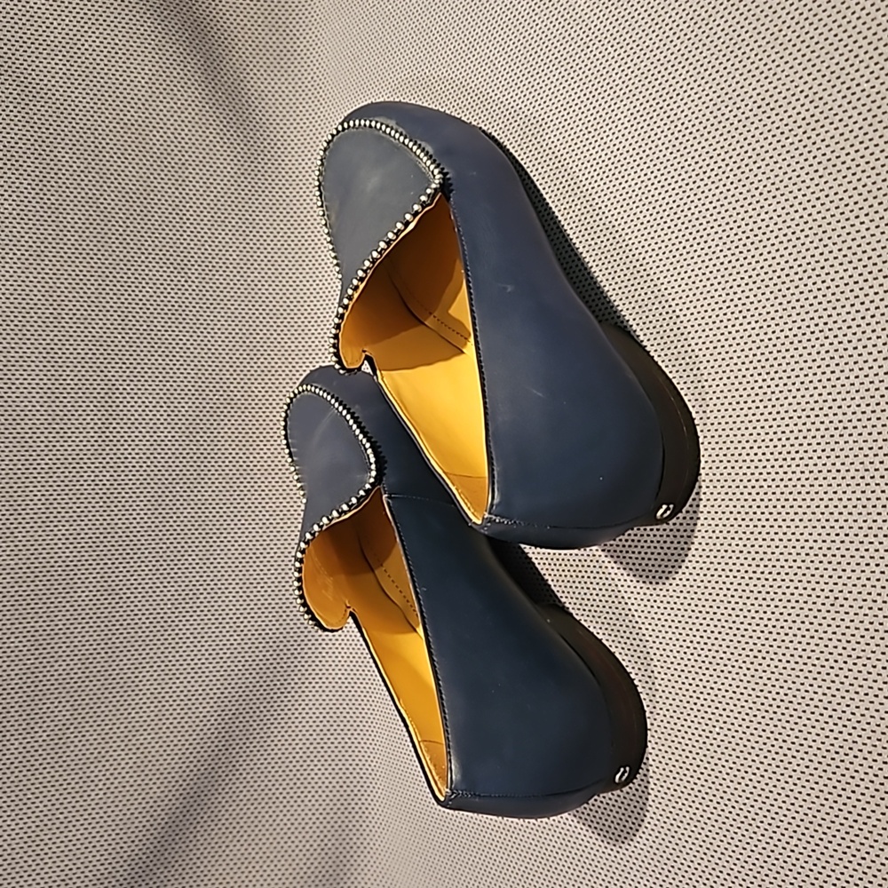 Coach Blue Leather G4279 Slip On Loafers - Picture 4 of 9